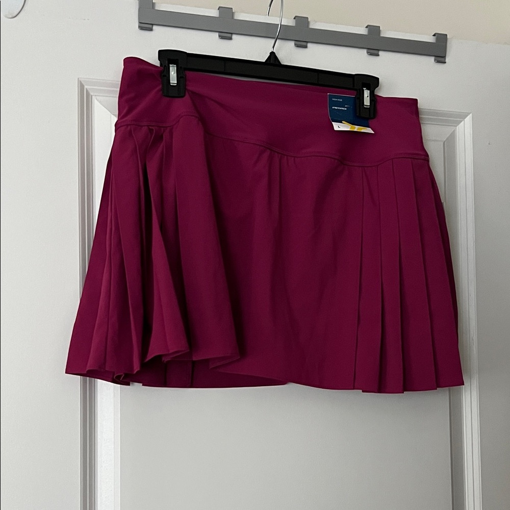 Pleated Athletic Pink Skort